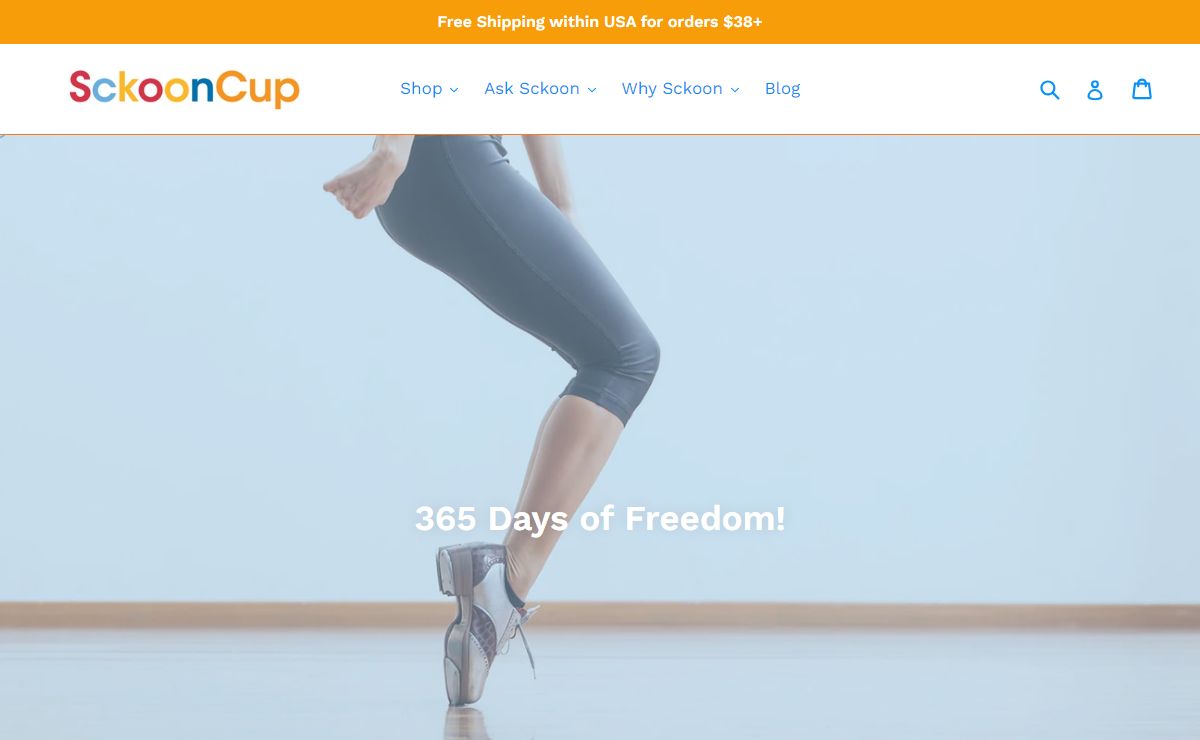 SckoonCup BEGINNER CHOICE Menstrual Cup, Organic Cloth Menstrual Pads
