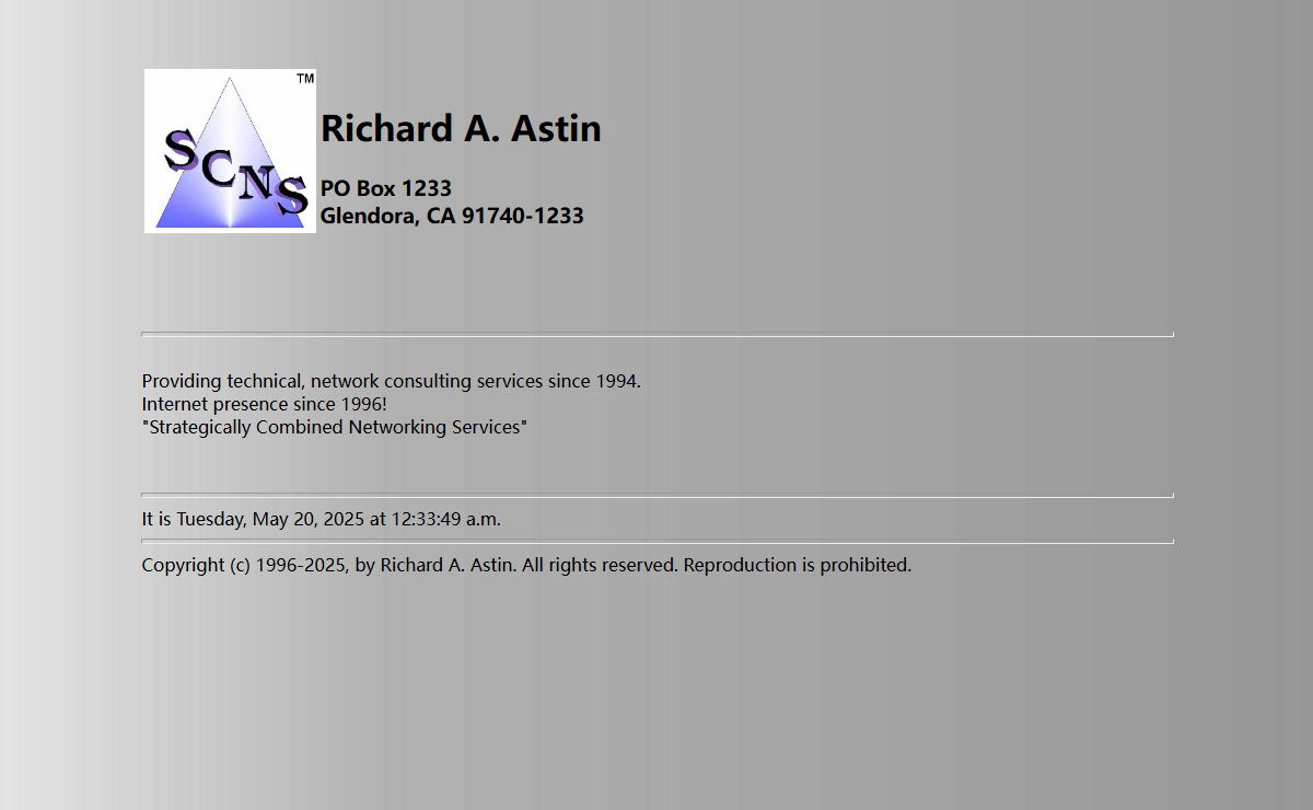 SCNS - Richard A. Astin