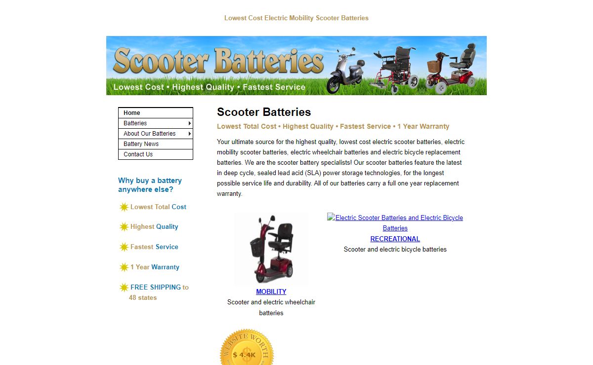 Scooter Batteries: Replacement battery packs for your Electric Scooter