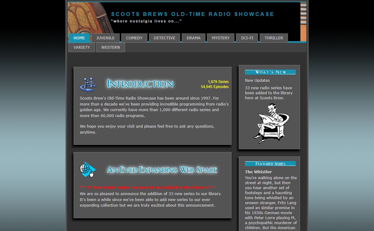 Scoots Brew's Old-Time Radio Showcase