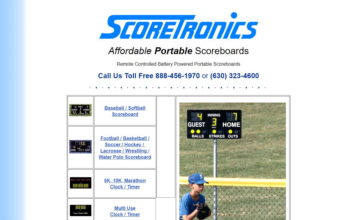ScoreTronics Scoreboards - Portable Scoreboards