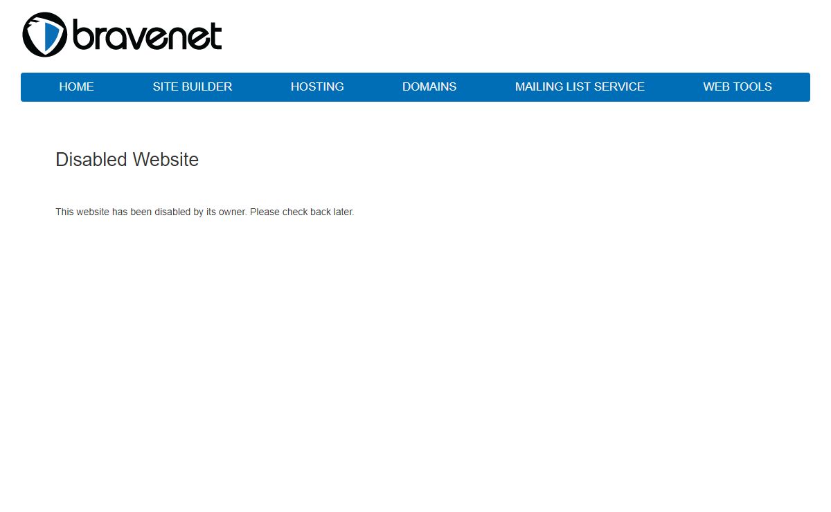 Disabled Website
