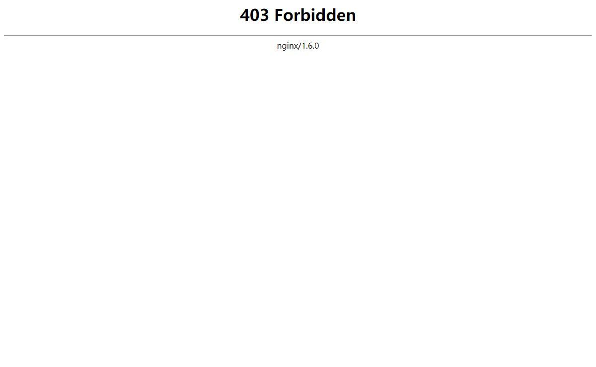403 Forbidden