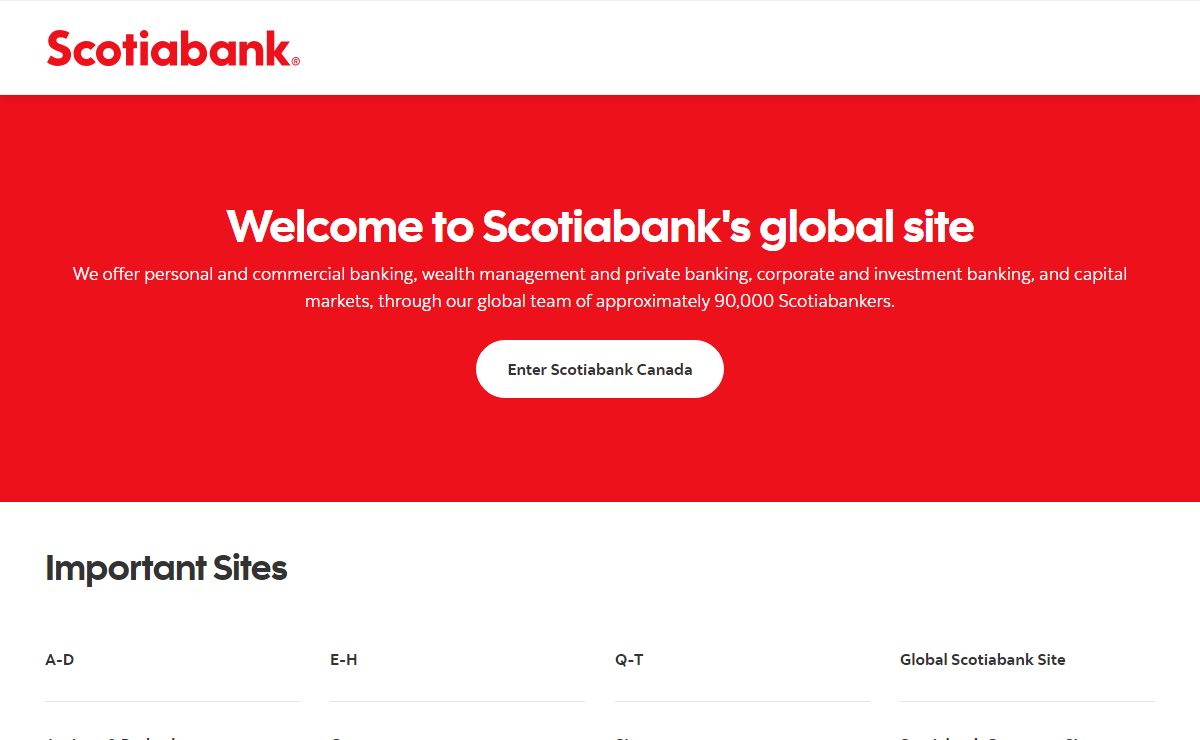 Scotiabank Global Site