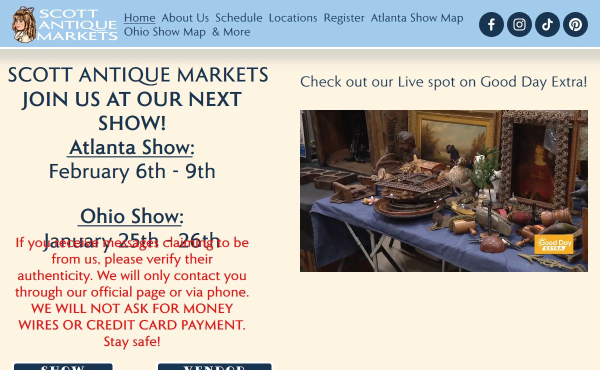 SCOTT ANTIQUE MARKETS