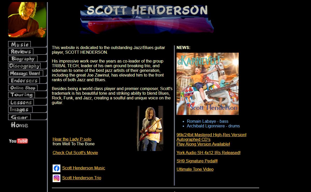 Scott Henderson Guitar Site