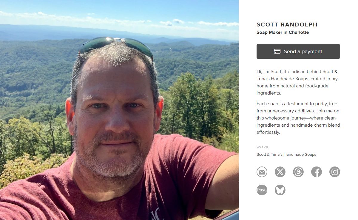 Scott Randolph - Charlotte, Scott & Trina’s Handmade Soaps | about.me