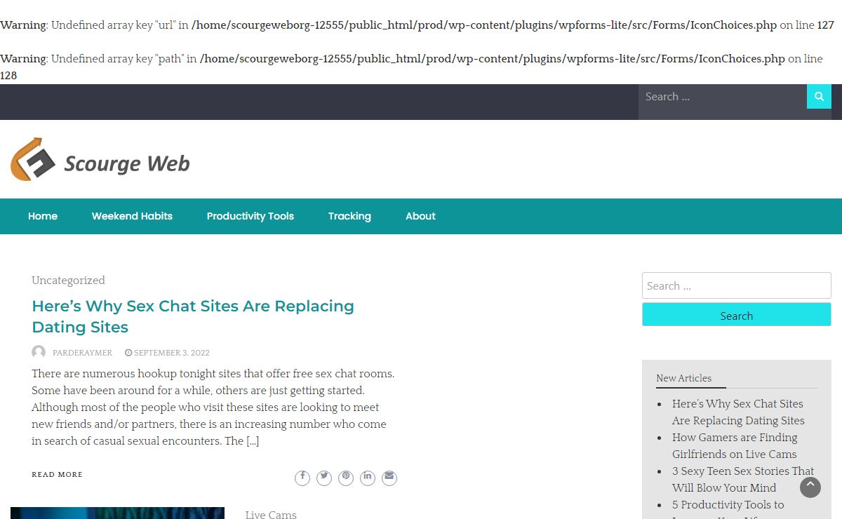 Scourge Web - The web at your fingertips