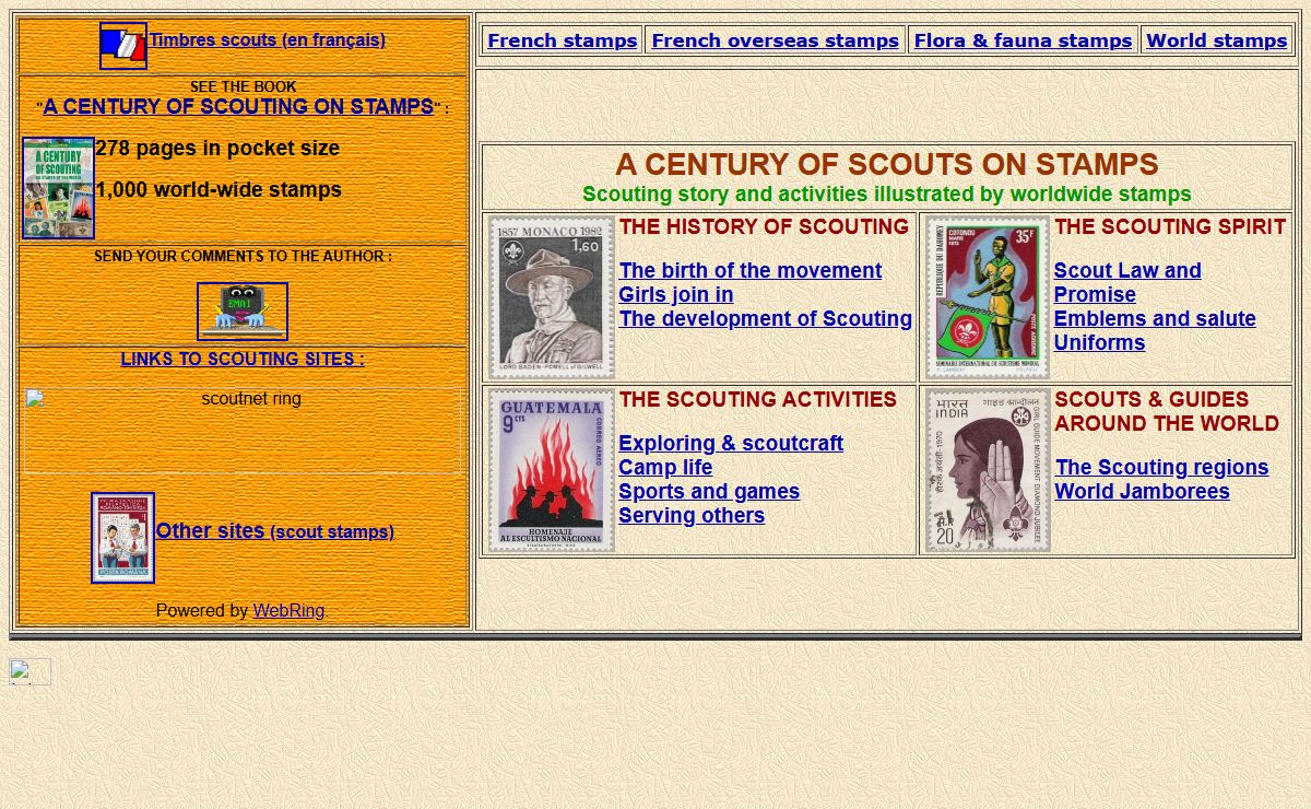 index Scout stamps