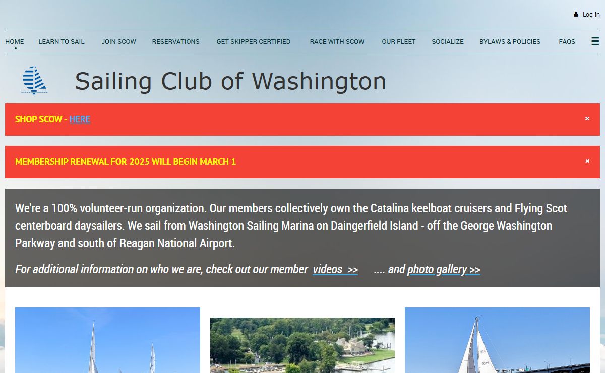 Sailing Club of Washington - Home