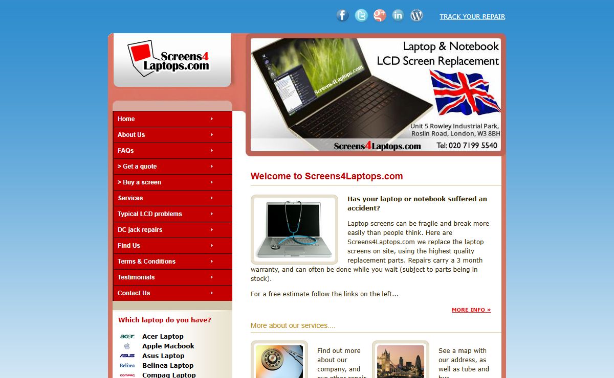 Laptop LCD Repair » Cracked Laptop Screen » Broken Notebook Screen » LCD Screen Replacement » Broken Laptop Screen » Screens4laptops.com