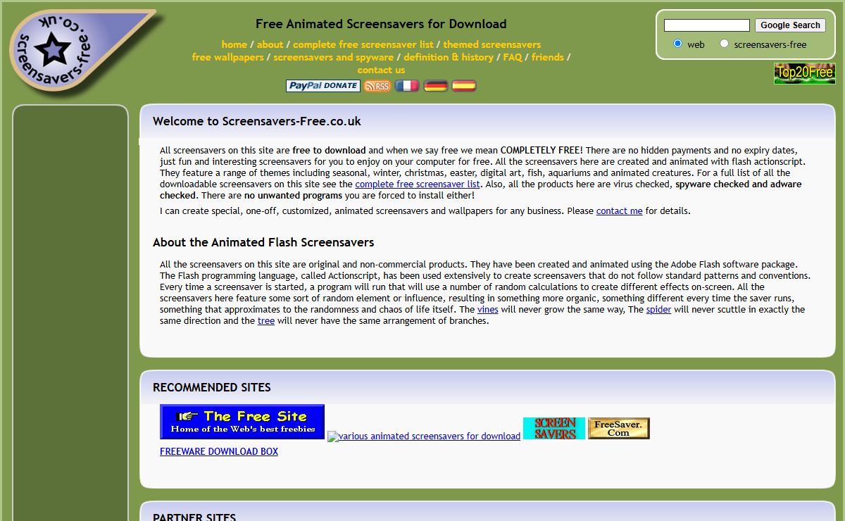 Free Animated Screensavers for Download