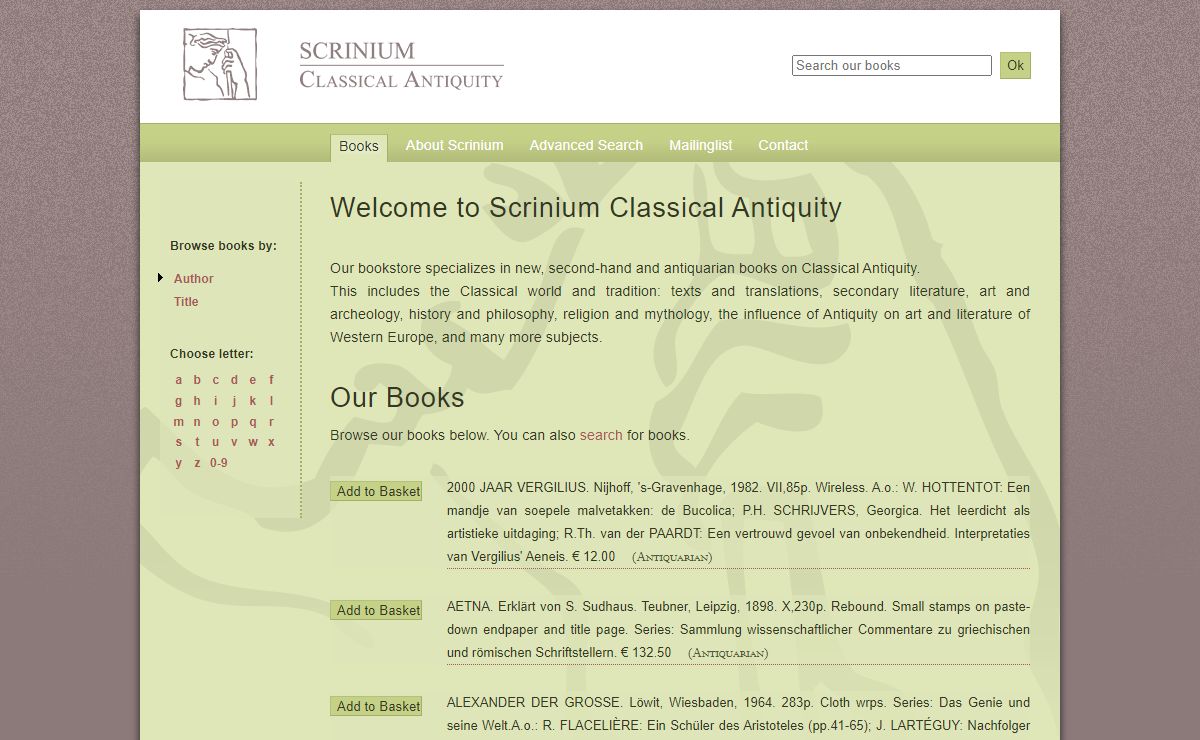 Books - Scrinium Classical Antiquity