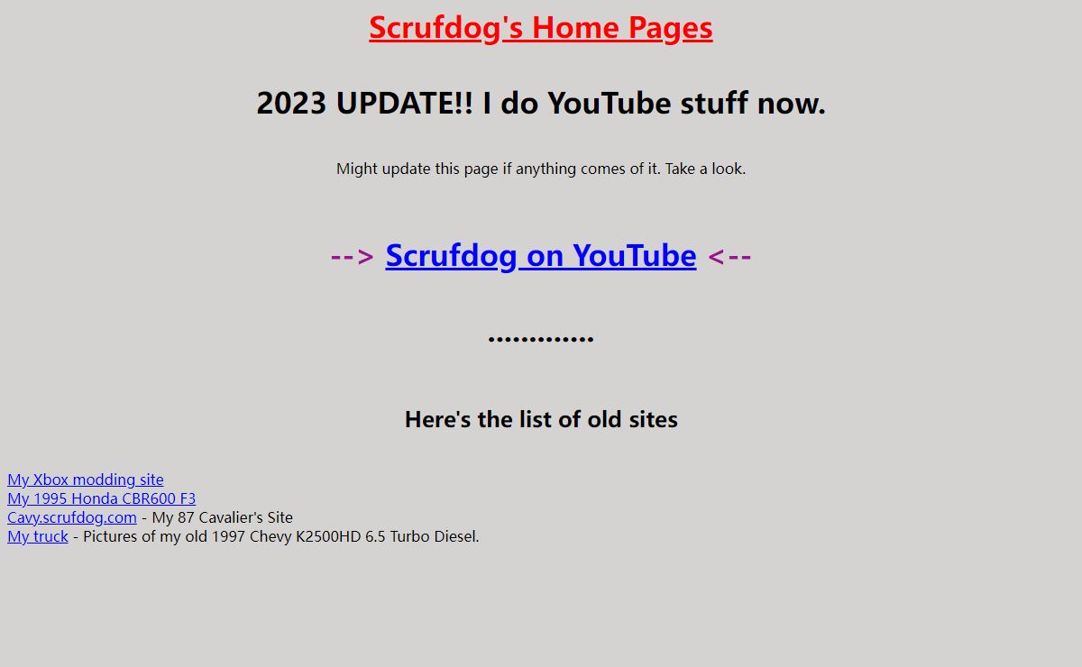 Scrufdog's Page...