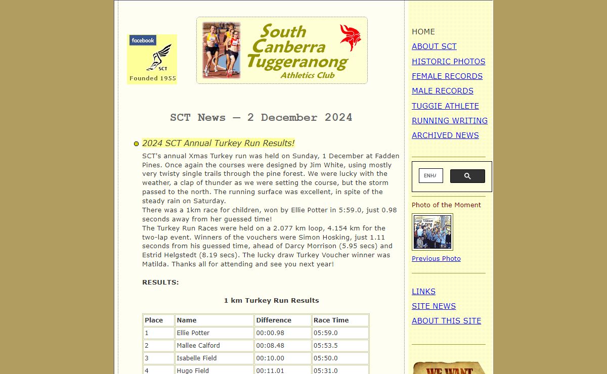 South Canberra Tuggeranong Athletics Club