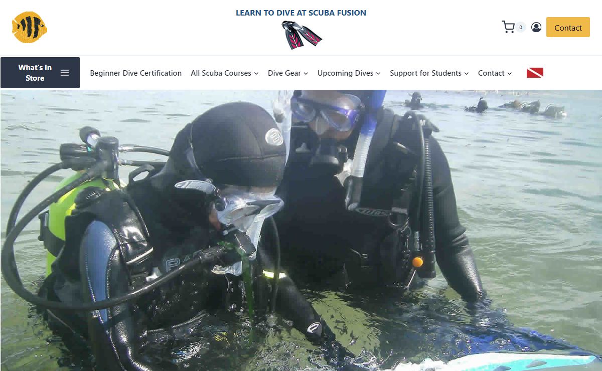 Scuba Fusion Dive Center | PADI Scuba Lessons & Equipment in San Mateo & the Bay Area - Scuba Fusion Dive Center