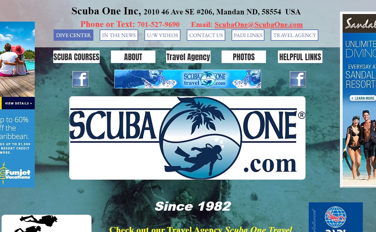 Full Service Scuba Diving & Travel Center | Scuba One Inc. | North Dakota