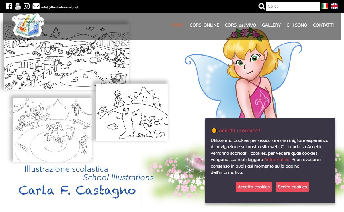 Carla F. Castagno - Illustratrice - corsi di pittura e disegno, mandala e illustrazioni
