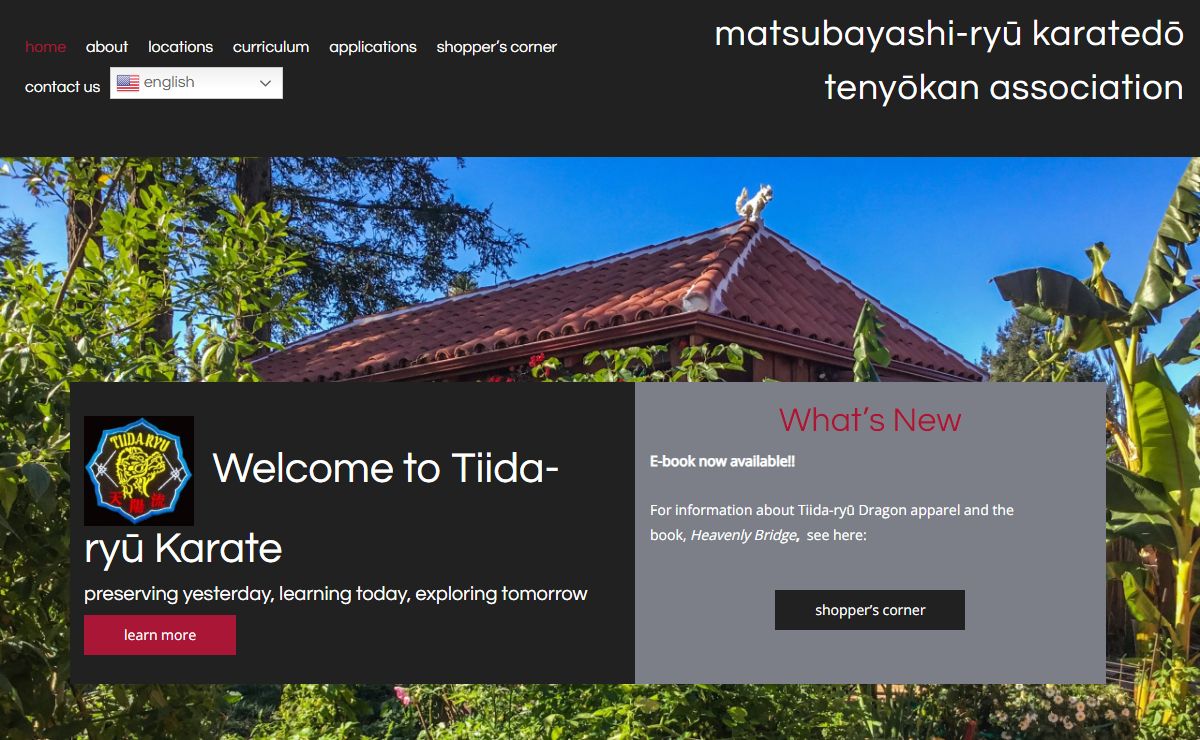 Home | Matsubayashi-ryū Karatedō Tenyōkan Association