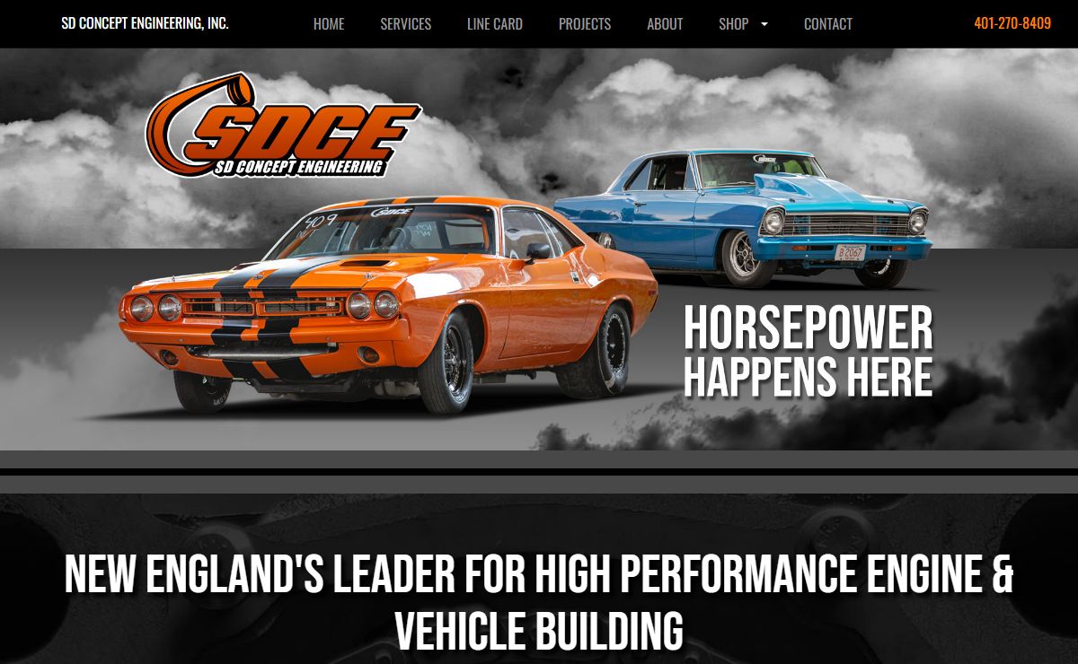 SDCE Engine Building Dyno Services for Mopar, Ford and GM SD Concept Engineering