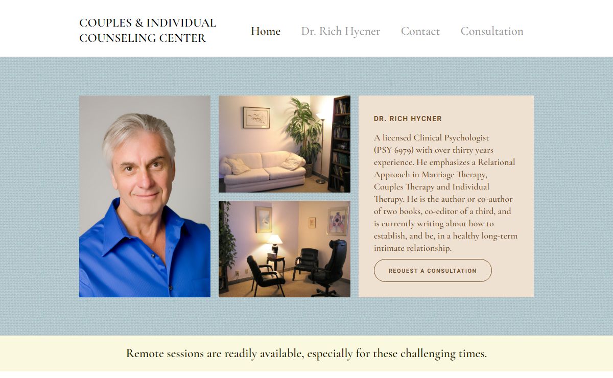 Couples & Individual Counseling Center - Dr. Rich Hycner