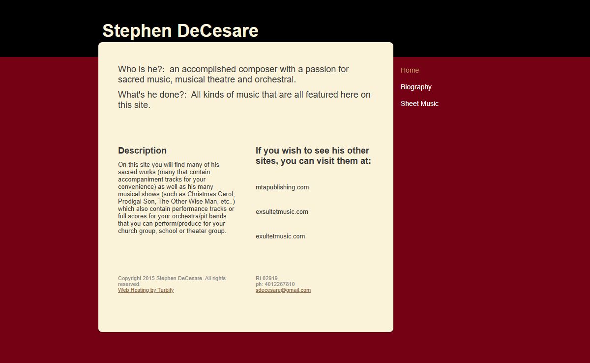 Stephen DeCesare - Home