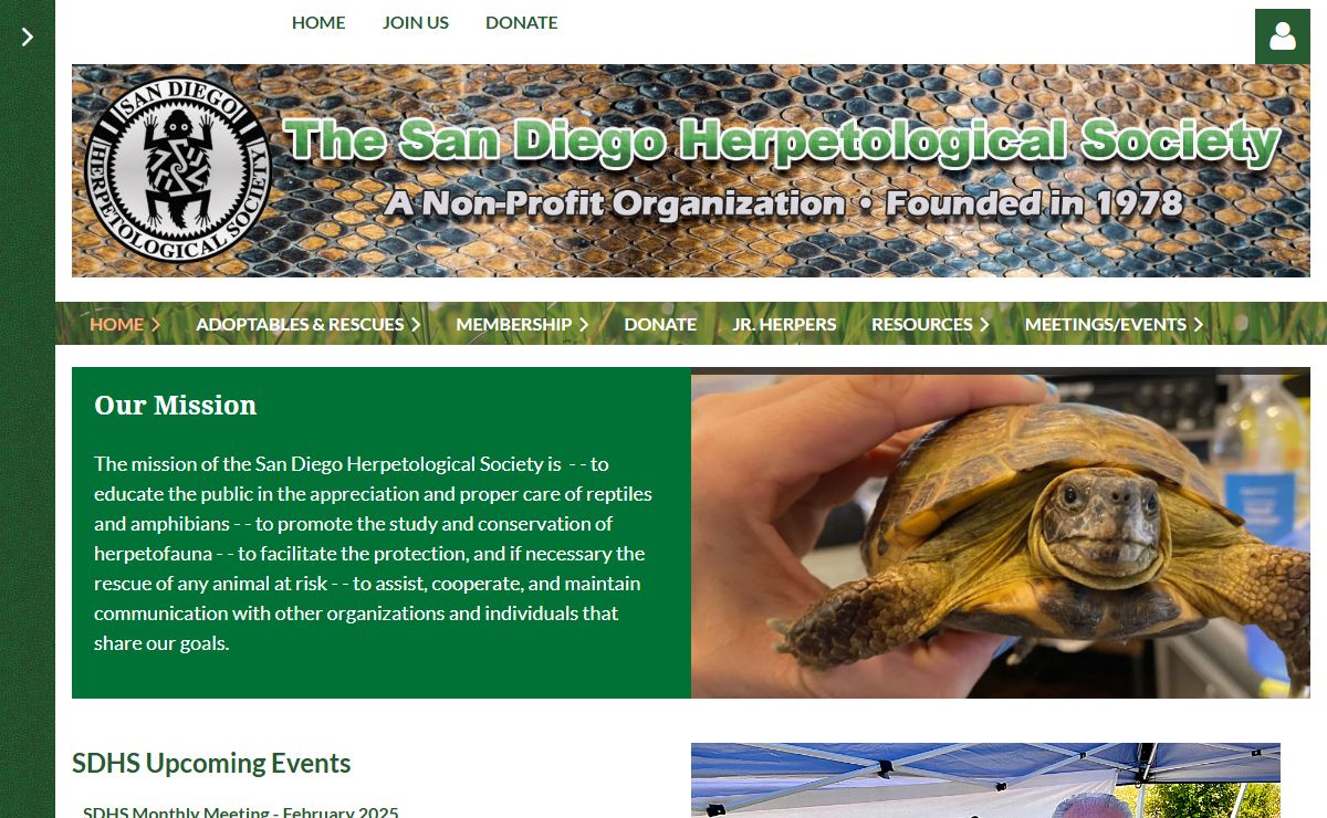 San Diego Herpetological Society - Home