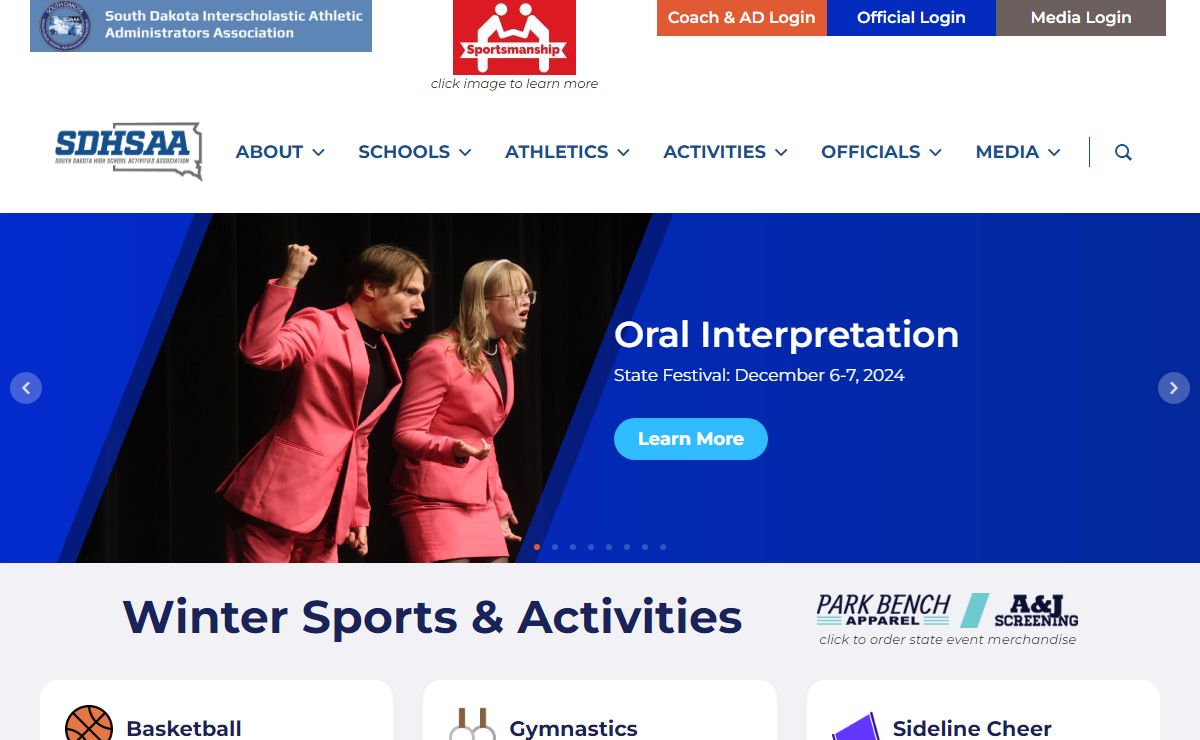 SDHSAA – South Dakota High School Activities Association
