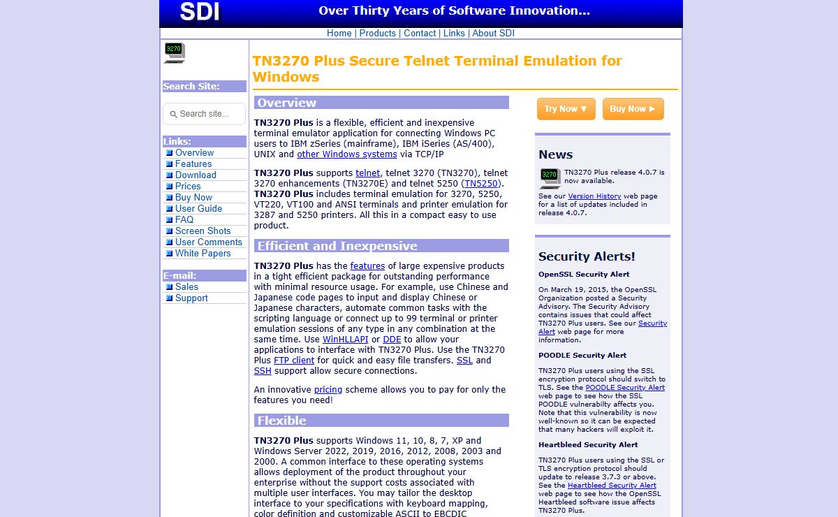 TN3270 Plus: Telnet Terminal Emulation Software for Windows supports TN3270, TN5250, VT100 and VT220 Terminals. Mainframe, AS/400 and UNIX connectivity. Support for 3278, 3279, 5250 and VT100 terminal emulation. An inexpensive terminal emulator.