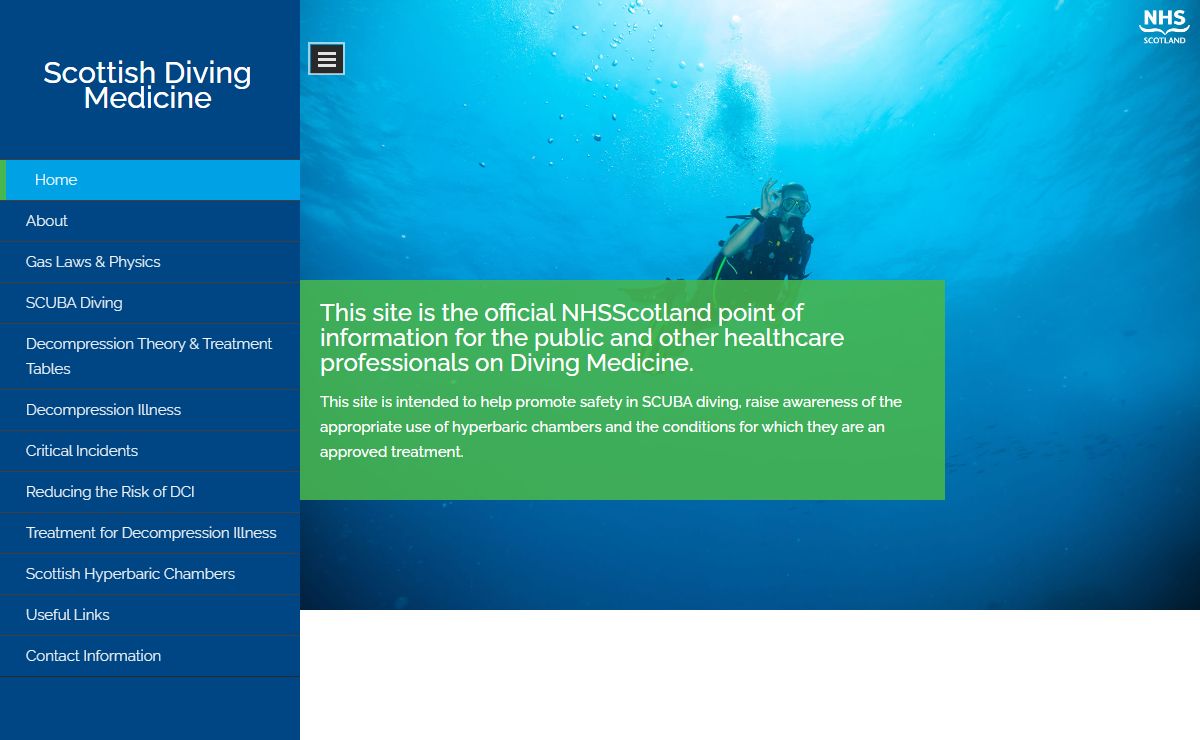 Scottish Diving Medicine