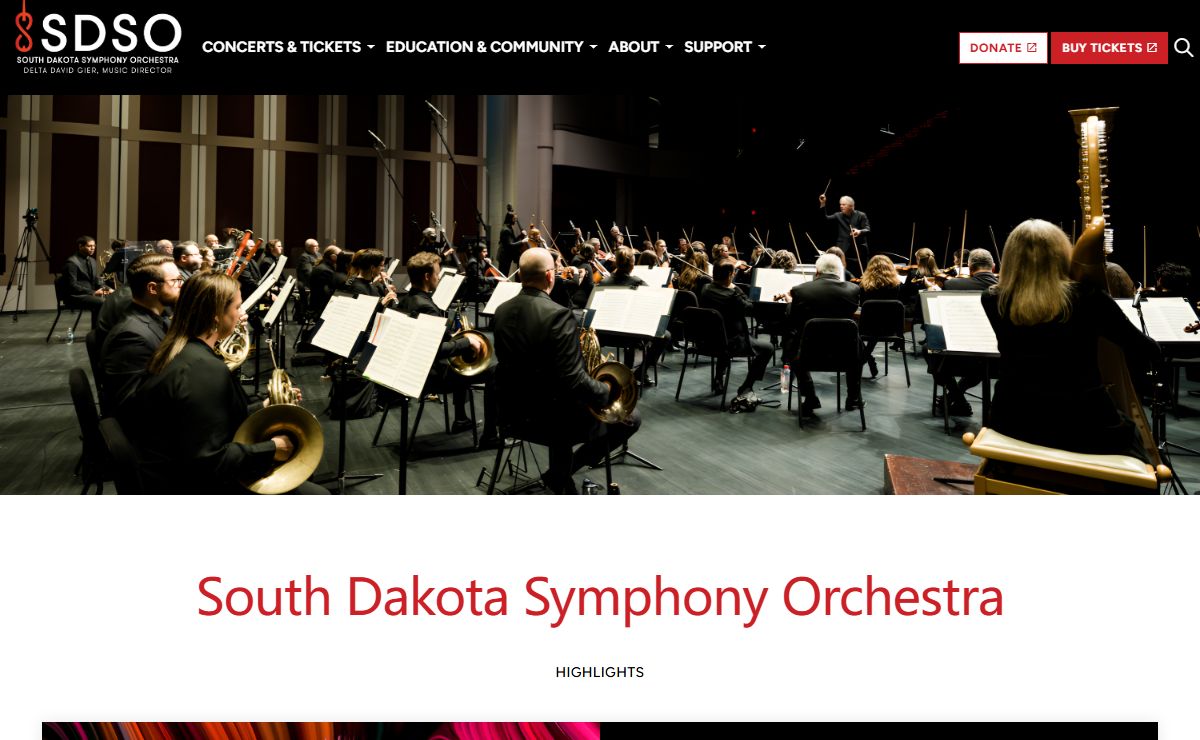 Home | South Dakota Symphony Orchestra
