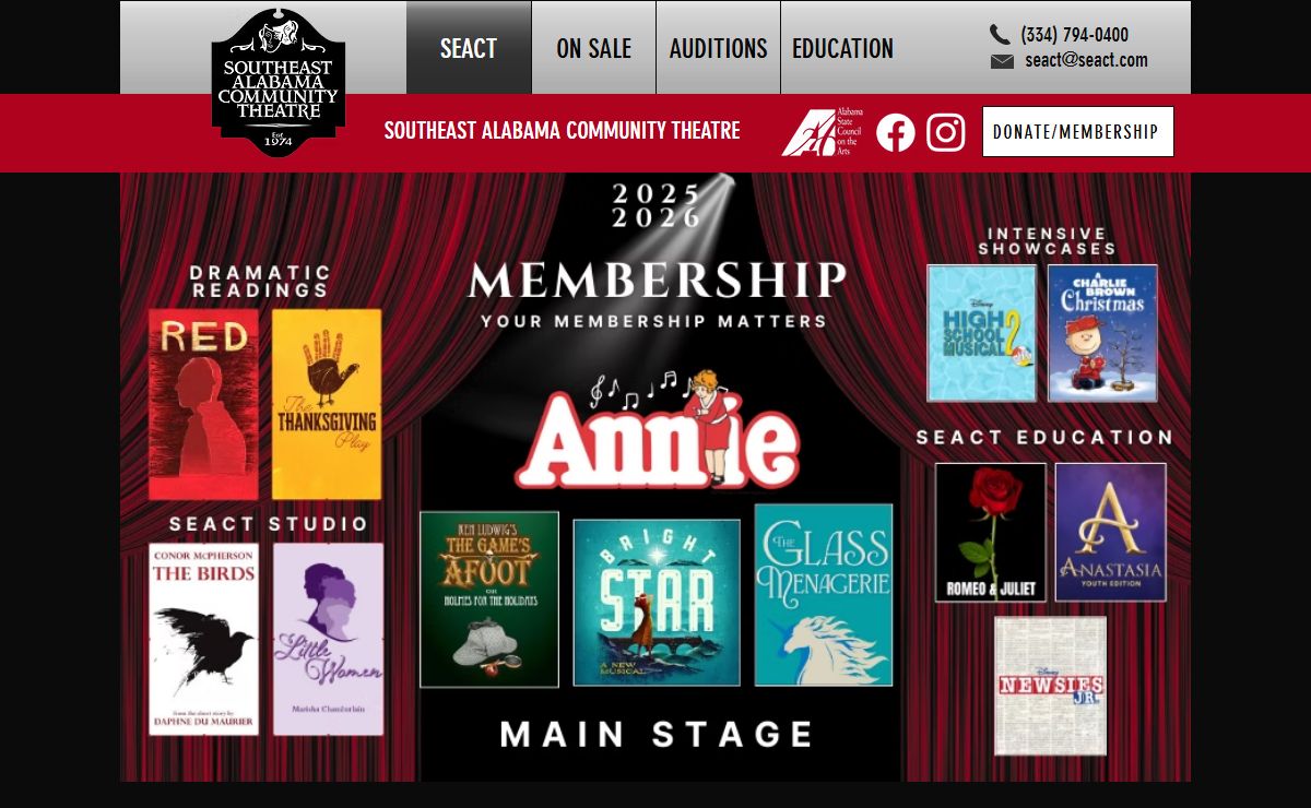 Theatre | United States | Southeast Alabama Community Theatre