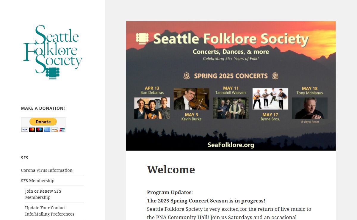Seattle Folklore Society – Music – Dance – Play – Sing