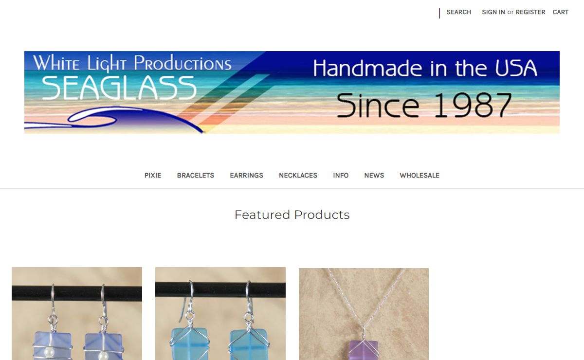Seaglass Jewelry Since 1987, by White Light Productions