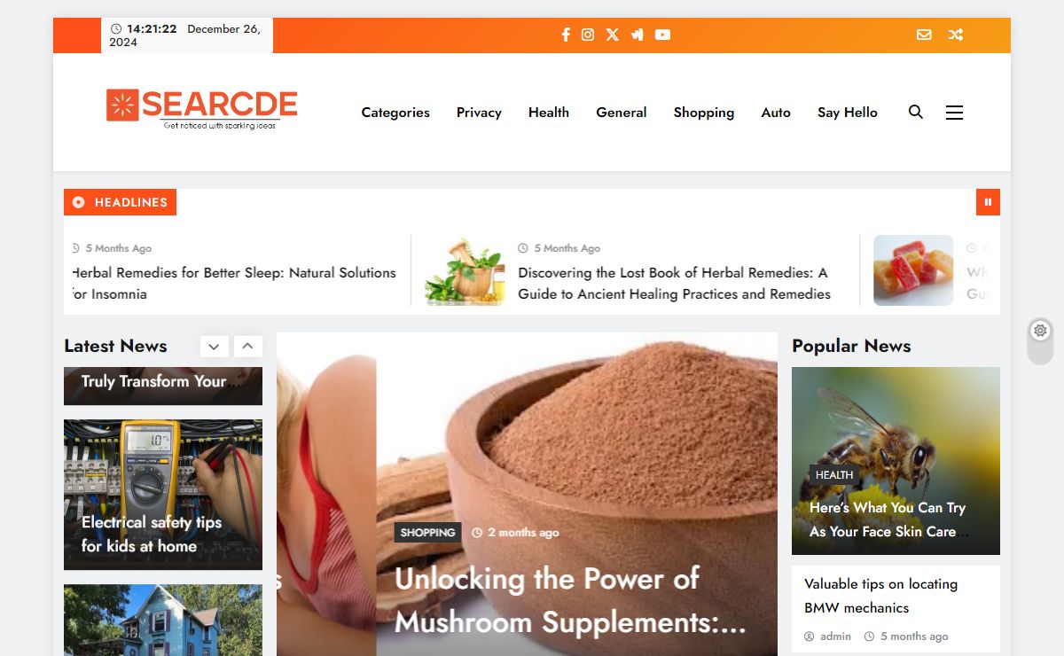 Searcde - Get noticed with sparkling ideas