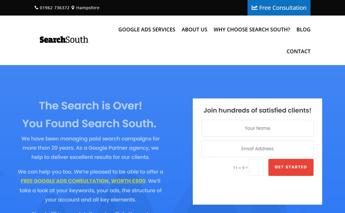 Search South | PPC Agency Hampshire | Search Engine Marketing | Google Ads | Search South