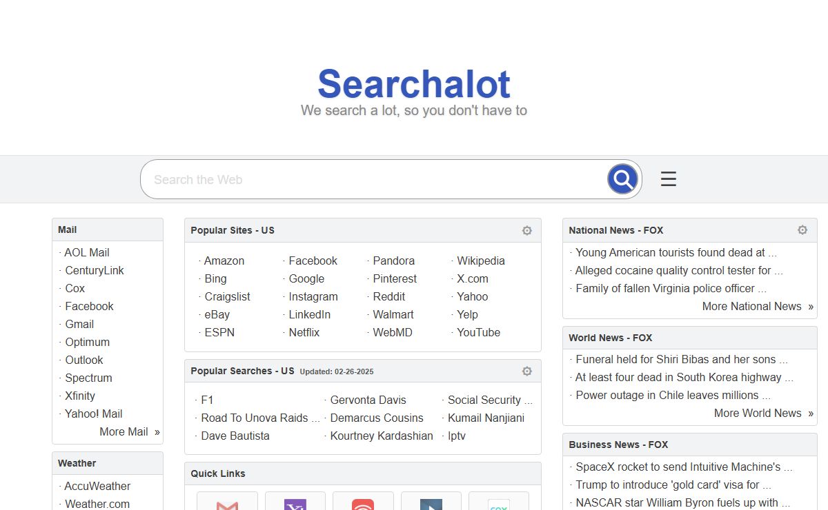Searchalot - We search a lot, so you don't have to