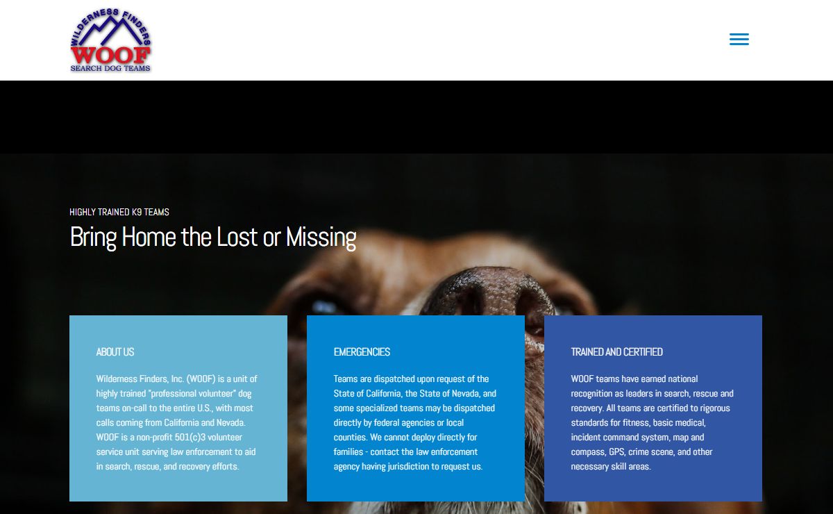 WOOF Search Dog Teams