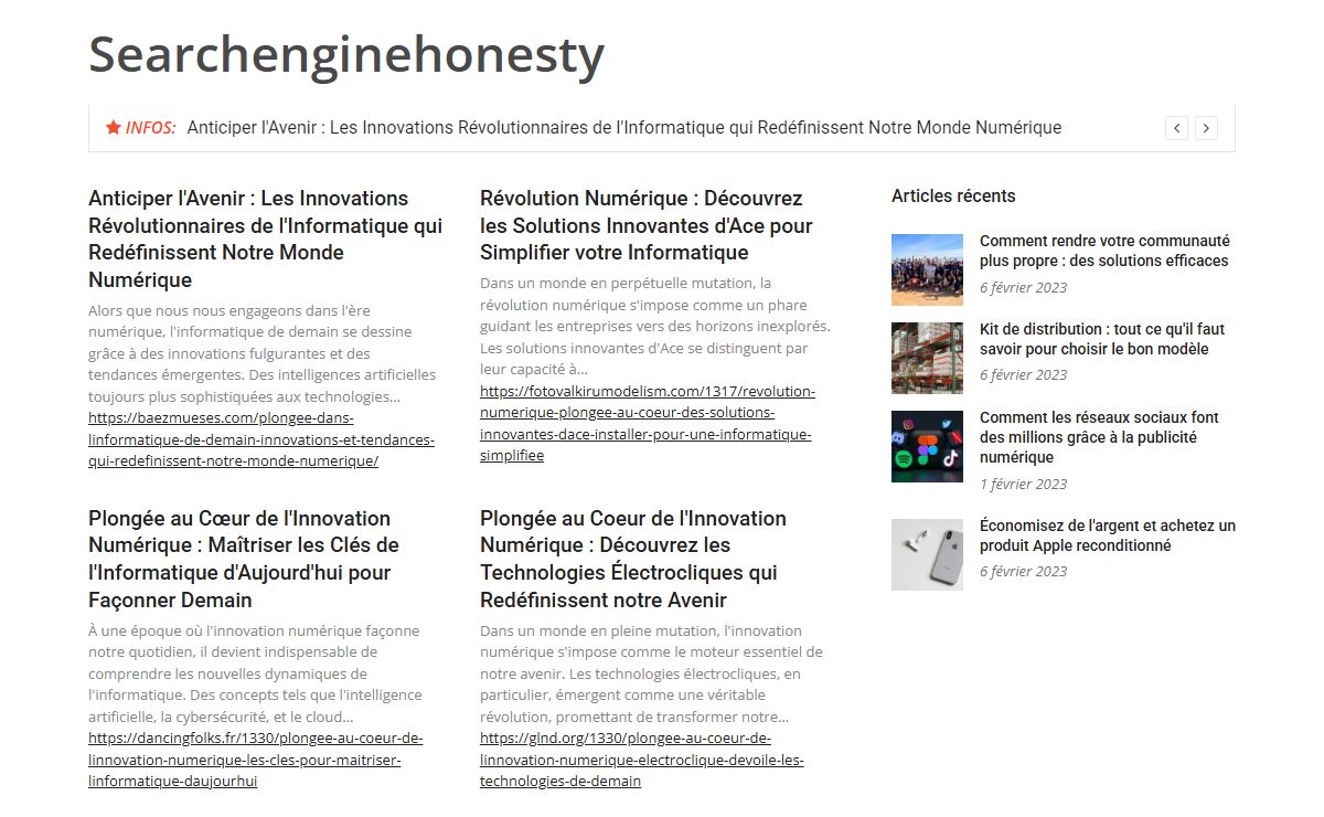 Searchenginehonesty -
