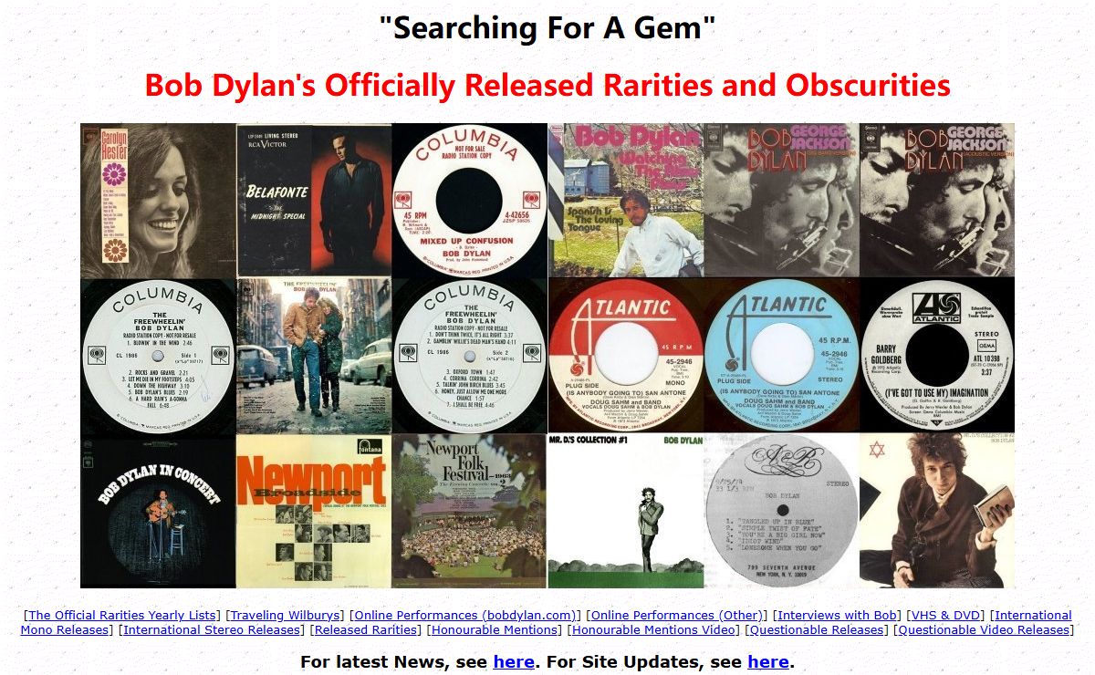 "Searching For A Gem" home page