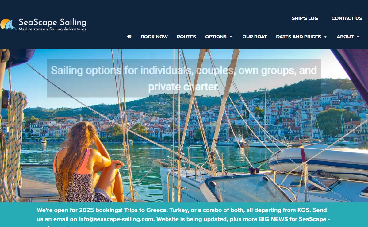 Adventure sailing trips inMediterranean Greece and Turkey