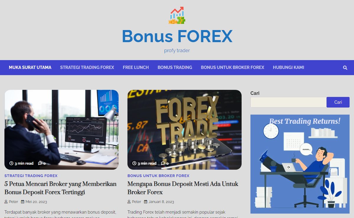 Bonus FOREX - profy trader