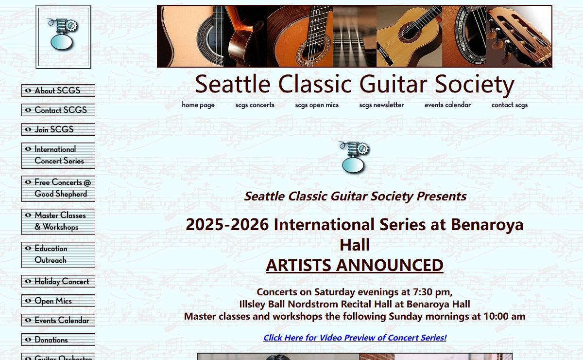 Seattle Classic Guitar Society