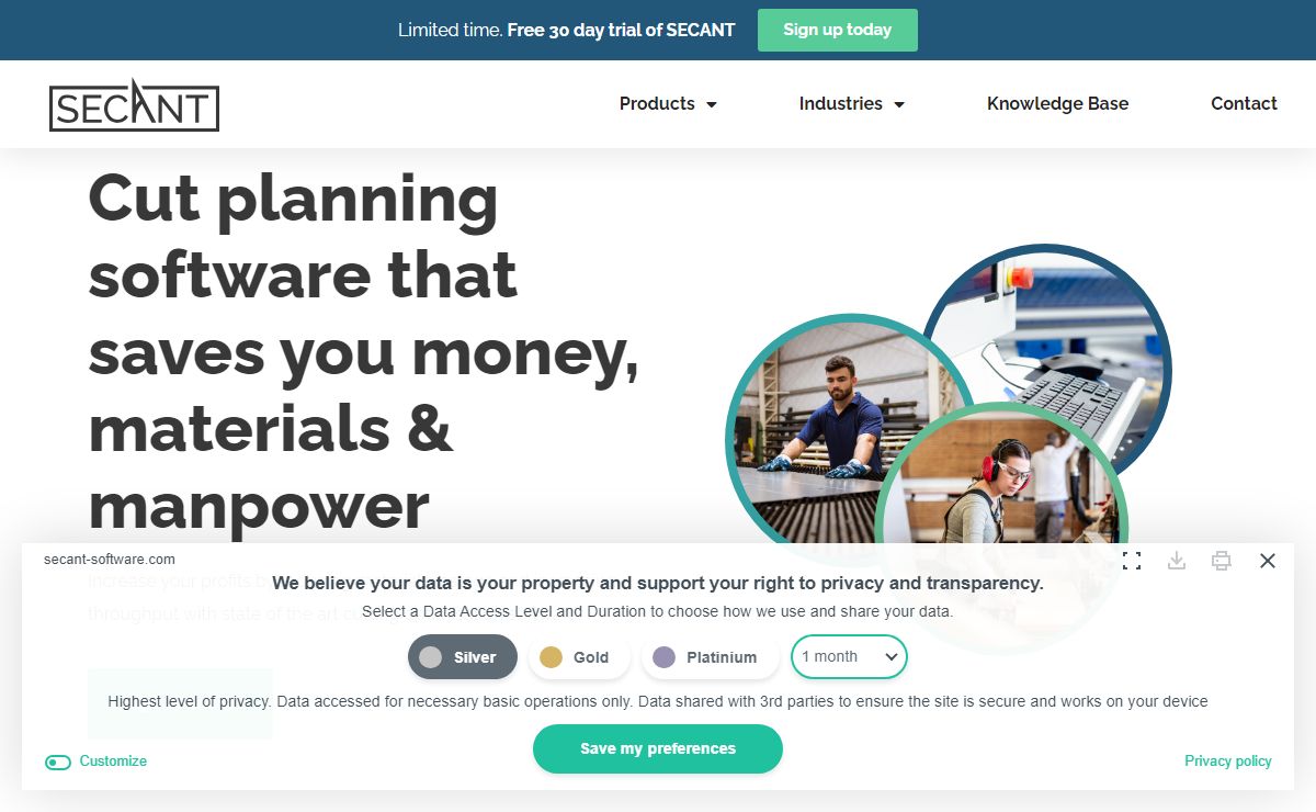 SECANT Software - Cut Planning Optimizer