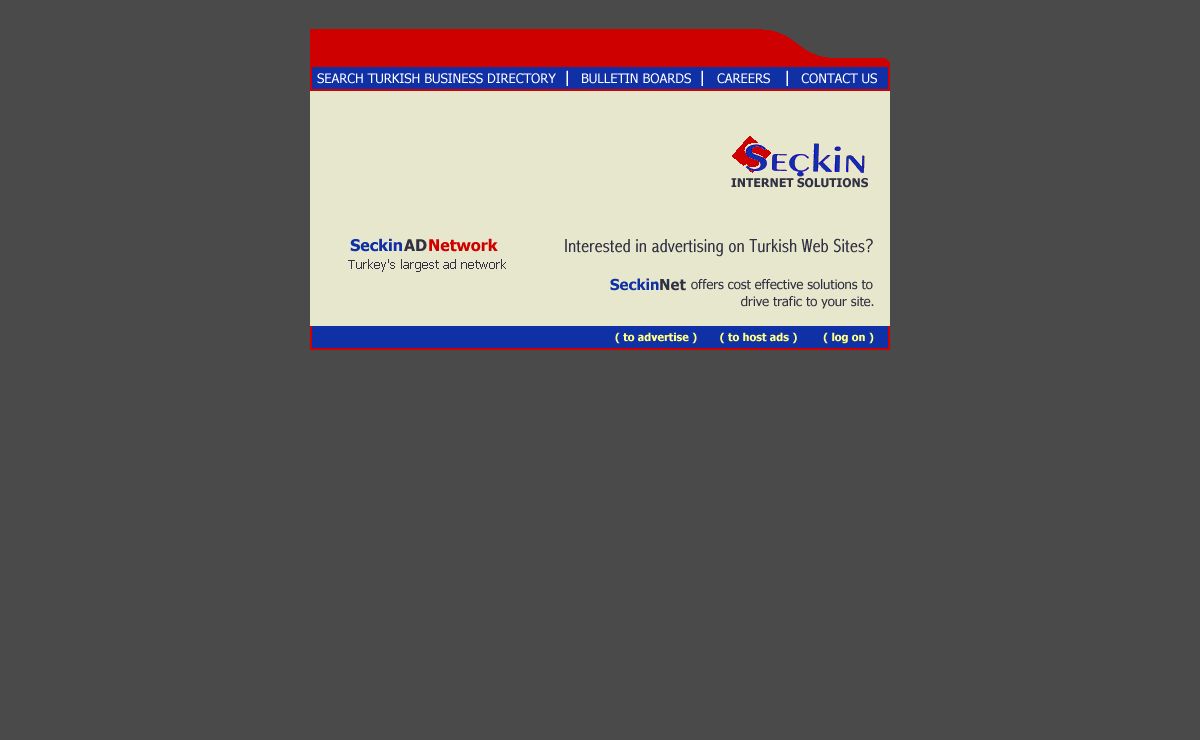 Seckin Internet Solutions: Turkish Banner Advertising Network