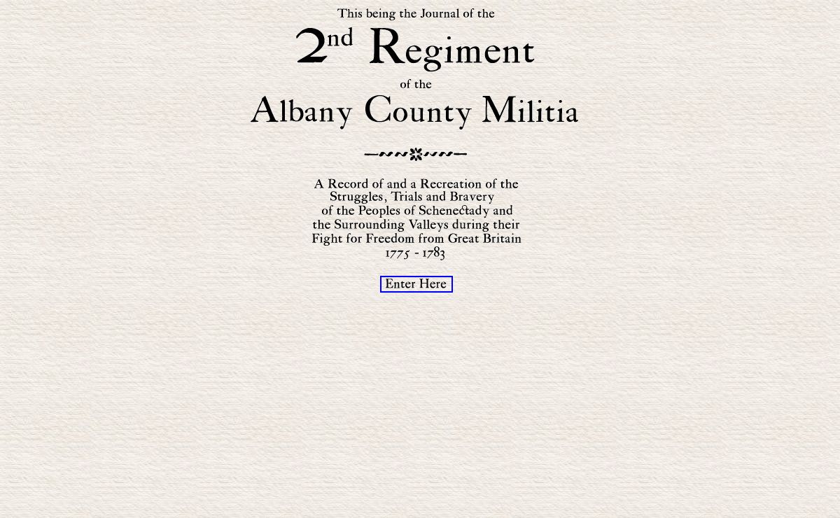 2nd Regt. - Albany County Militia (1775 - 1783) based in Schenectady, NY