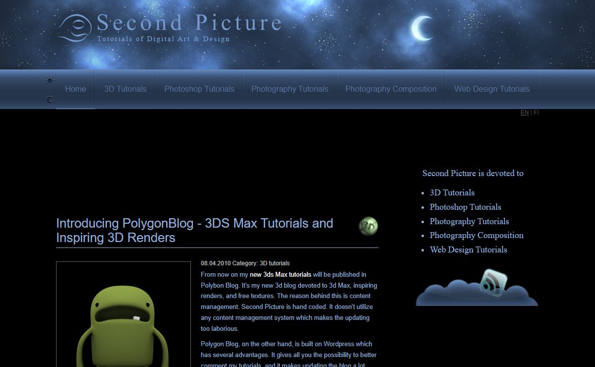 Second Picture- Tutorials of 3D, Photoshop, Photography & Photography Composition