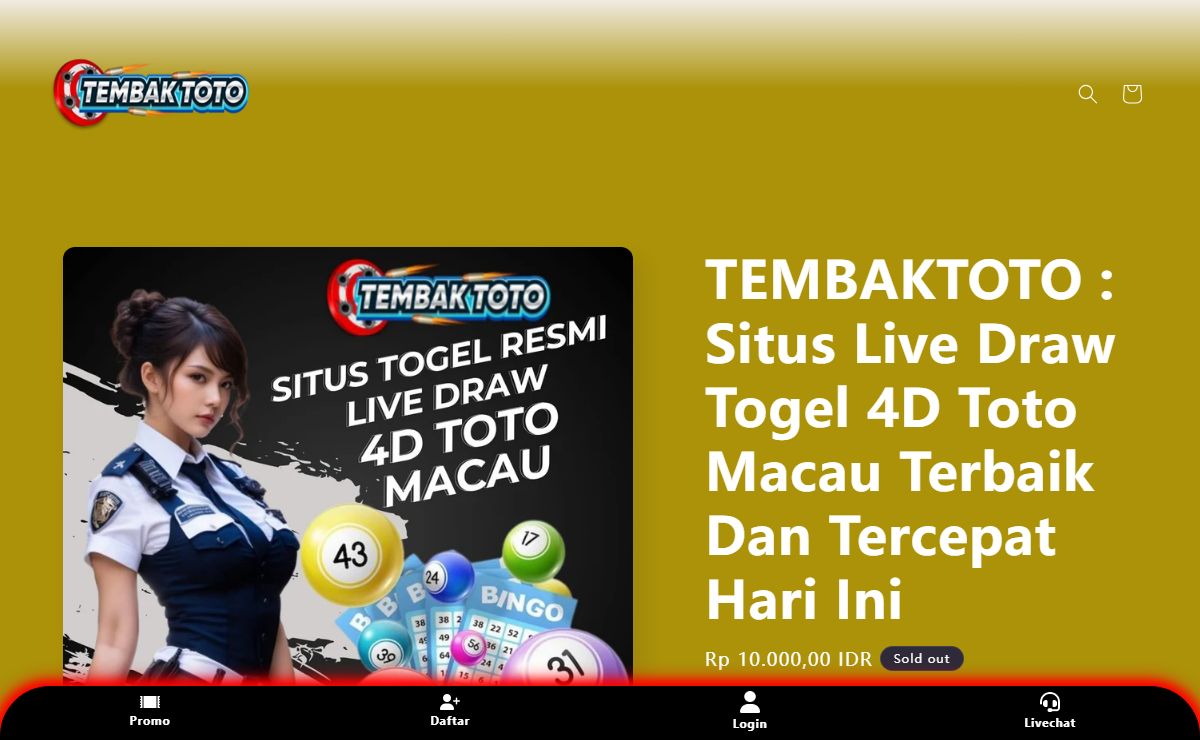 TEMBAKTOTO : Situs Live Draw Togel 4D Toto Macau Terbaik Dan Tercepat