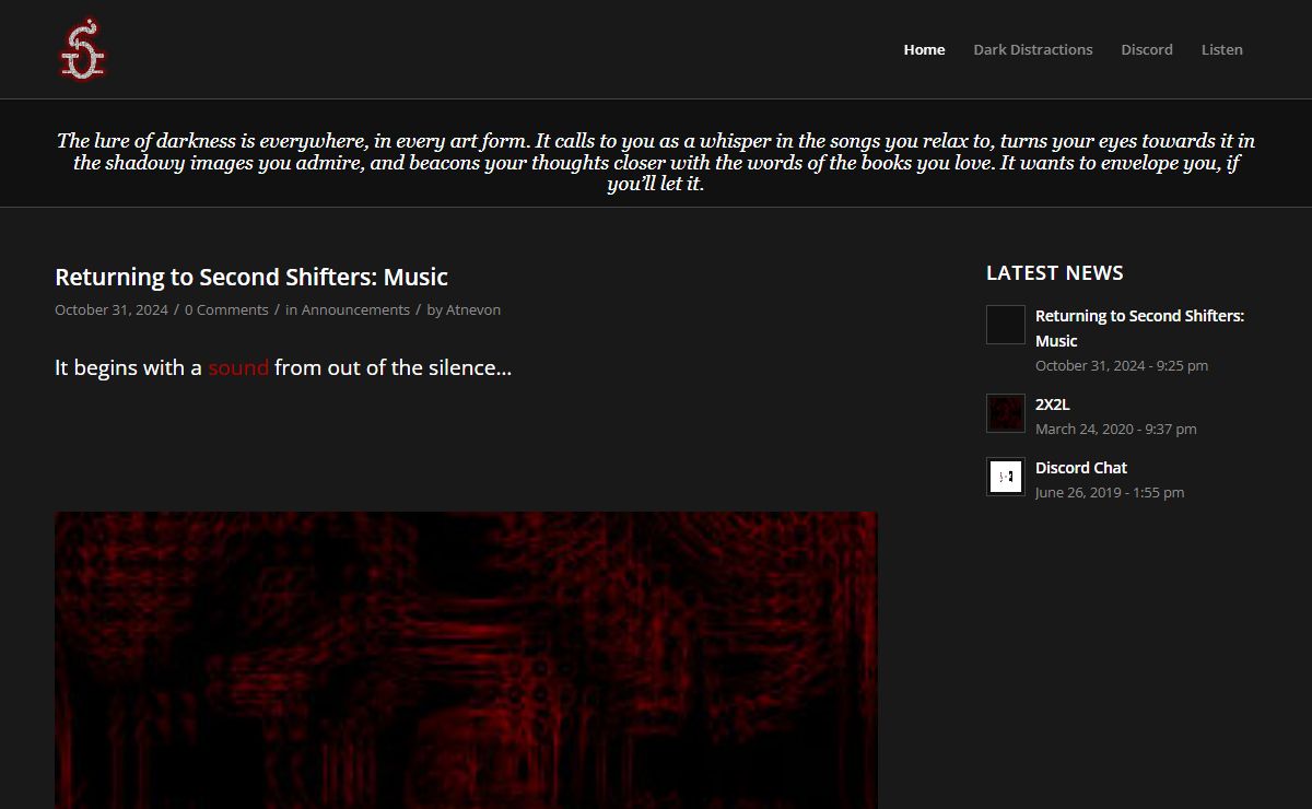 Second Shifters – The Art of Darkness