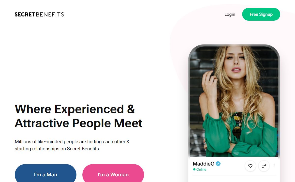 Secret Benefits - Where Experienced & Attractive People Meet